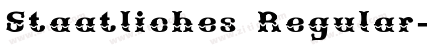 Staatliches Regular字体转换